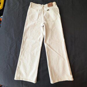 LEE JEANS Off- White Denim; Super Soft; Heavy Weight; Petite length; W26 L24-1/2